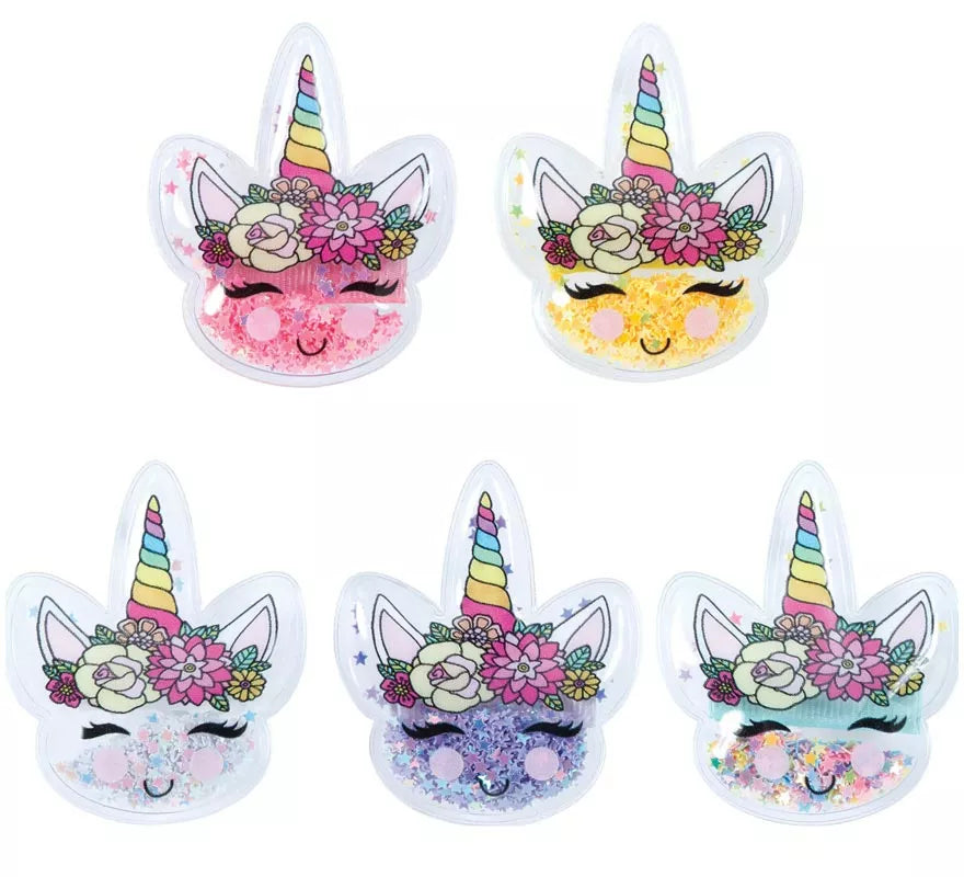 Translation missing: de.Pack de 12 Pinzas Unicornio de 5 cm en colores surtidos