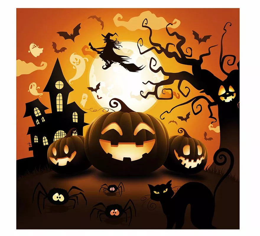 Pack de 12 Servilletas Calabaza de 33X33 cm