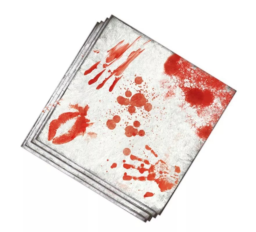 Translation missing: en.Pack de 12 Servilletas con Sangre 33x33 cm