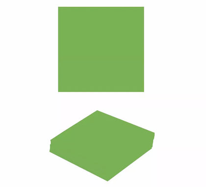 Pack de 12 Servilletas Neón Verde de 33X33 cm