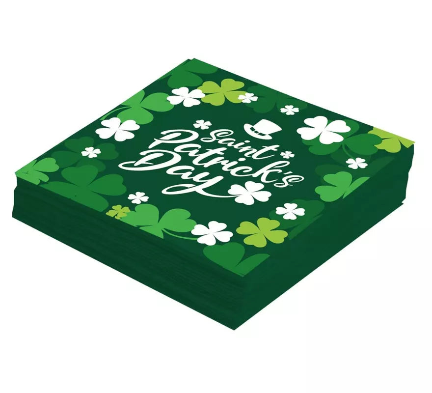 Translation missing: en.Pack de 12 Servilletas San Patricio de 33x33 cm