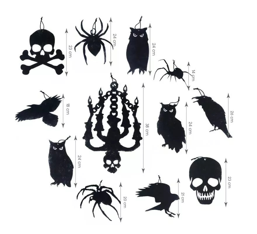 Translation missing: en.Pack de 12 Siluetas Halloween de decoración