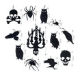 Pack de 12 Siluetas Halloween de decoración