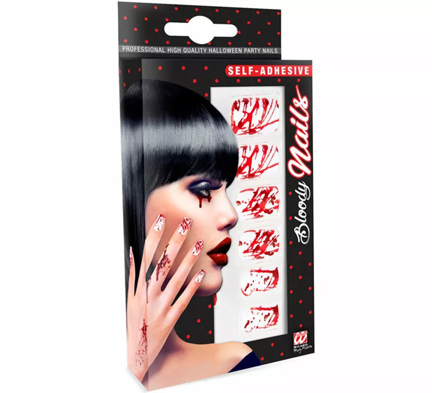 Translation missing: en.Pack de 12 Uñas Autoadhesivas Ensangrentadas
