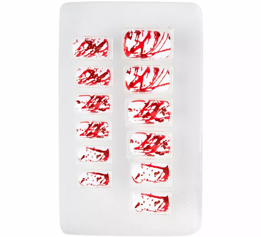 Translation missing: en.Pack de 12 Uñas Autoadhesivas Ensangrentadas