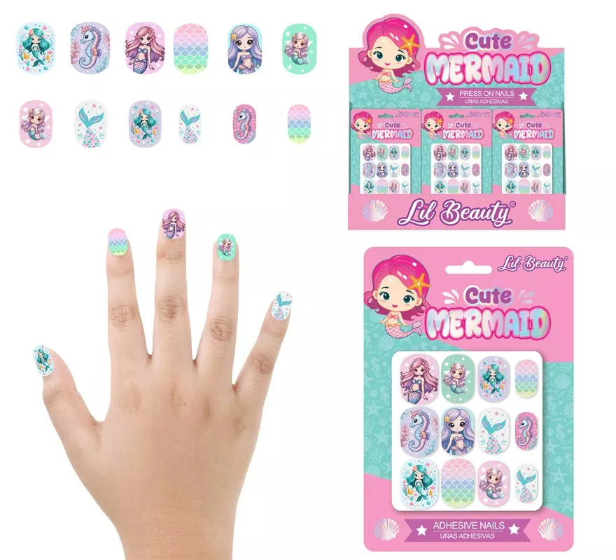 Translation missing: en.Pack de 12 Uñas de Sirenas para niña