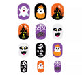 Pack de 12 Uñas Fantasma con Adhesivo Infantil