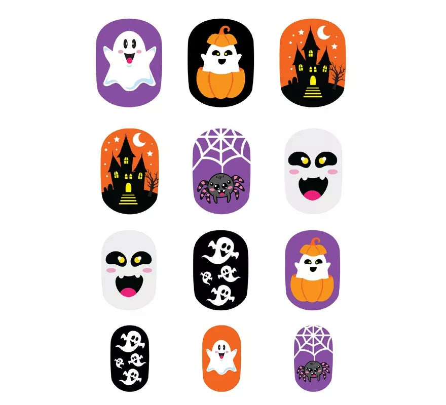 Translation missing: en.Pack de 12 Uñas Fantasma con Adhesivo Infantil