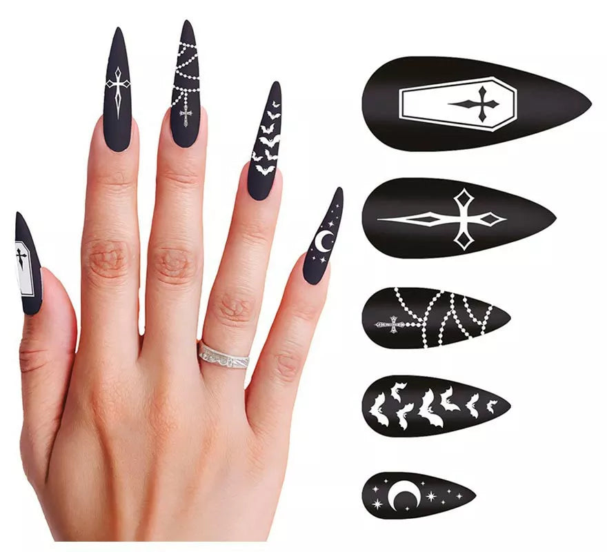 Translation missing: en.Pack de 12 Uñas largas Vampira