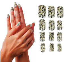 Pack of 12 Leopard Print Nails for Women