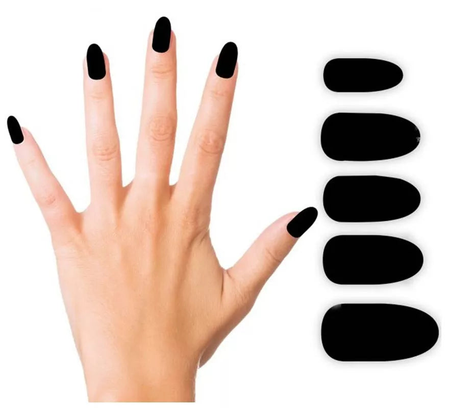 Pack de 12 Uñas negras