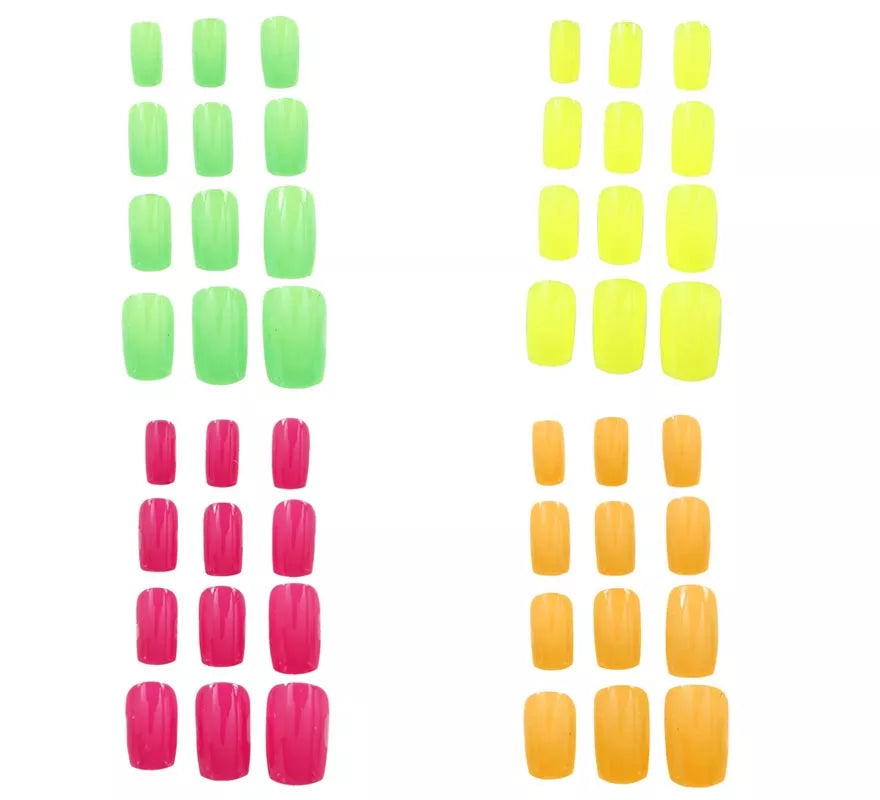 Translation missing: en.Pack de 12 Uñas Neón para mujer en varios colores
