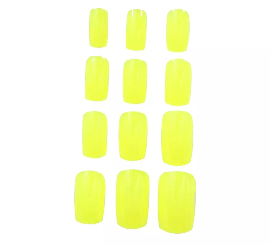 Pack de 12 Uñas Neón para mujer en varios colores