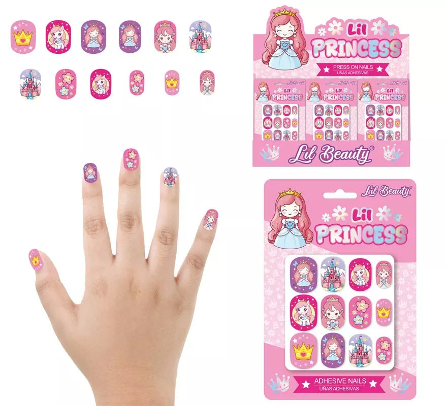 Translation missing: en.Pack de 12 Uñas Pequeña Princesa para niña