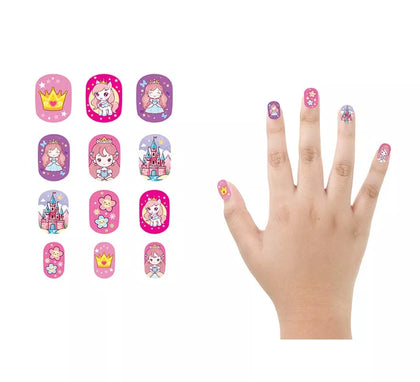 Pack de 12 Uñas Pequeña Princesa para niña