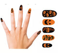 Pack de 12 Uñas Postizas Calabaza