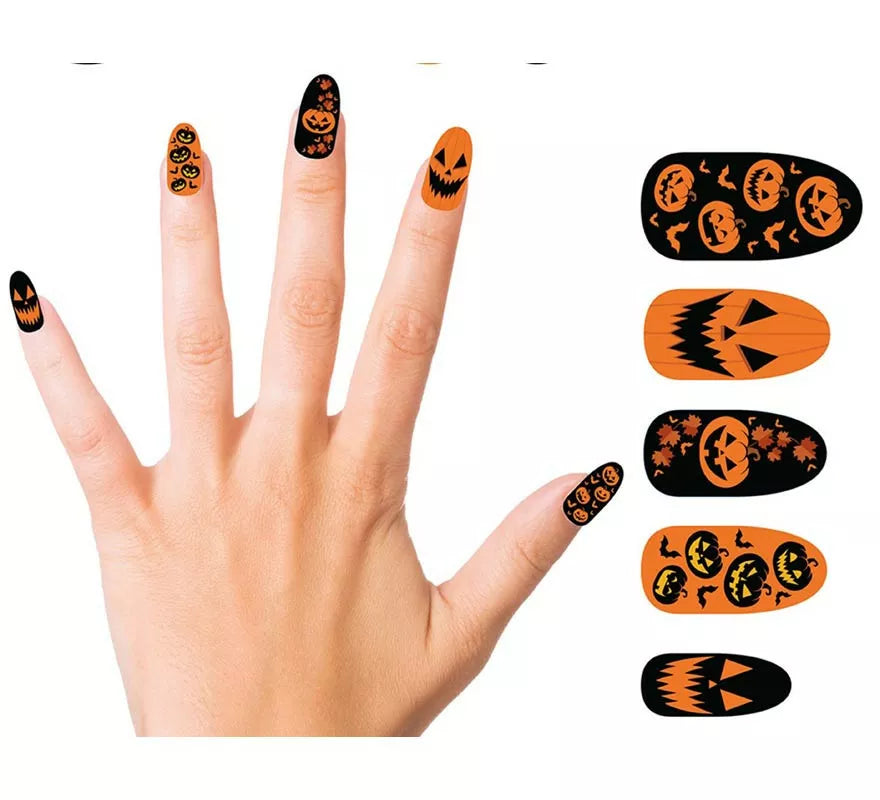 Translation missing: en.Pack de 12 Uñas Postizas Calabaza