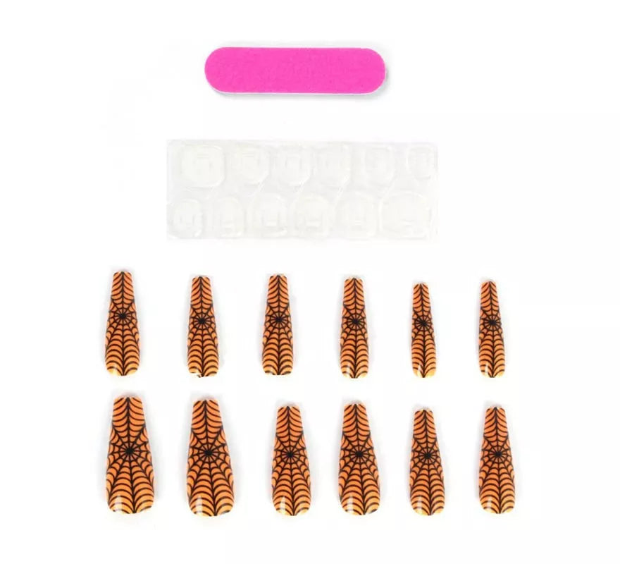 Translation missing: en.Pack de 12 Uñas Postizas Telaraña