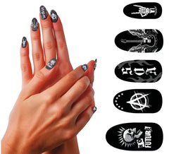 Pack of 12 Punk Nails with Glue