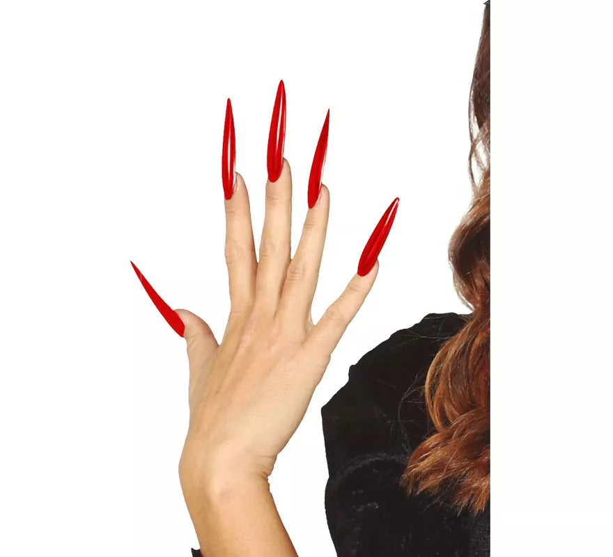 Translation missing: en.Pack de 12 Uñas rojas con adhesivo