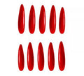 Pack de 12 Uñas rojas con adhesivo