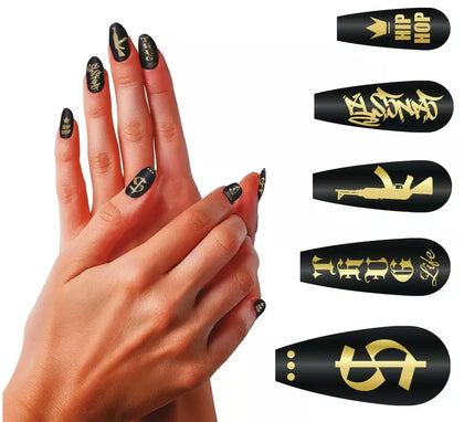 Pack de 12 Uñas Thug Life