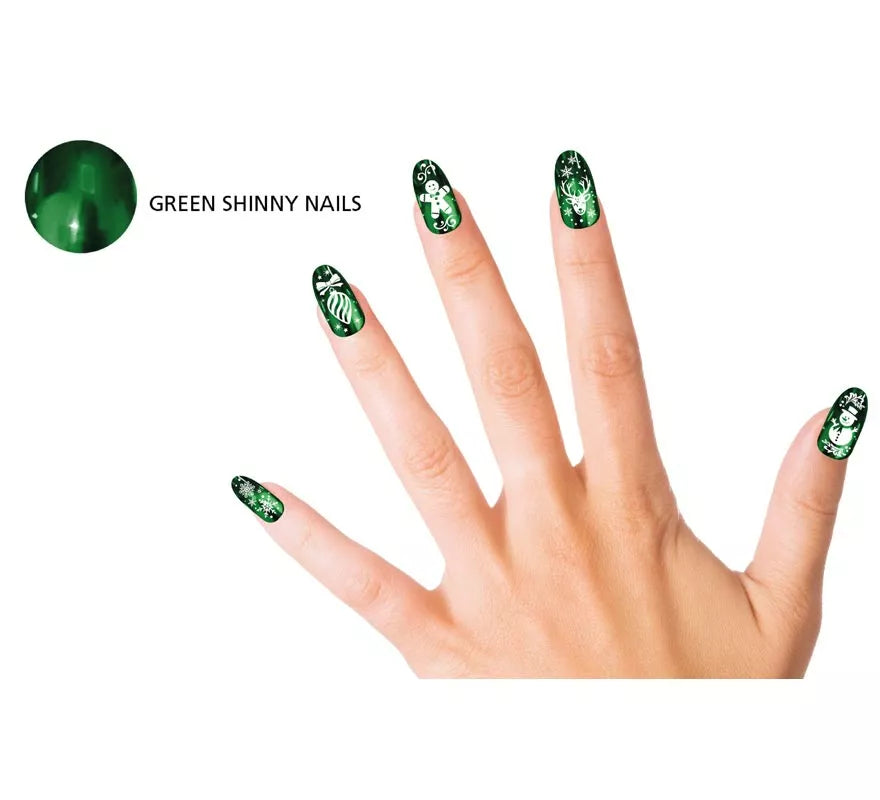Translation missing: en.Pack de 12 Uñas verdes con glue