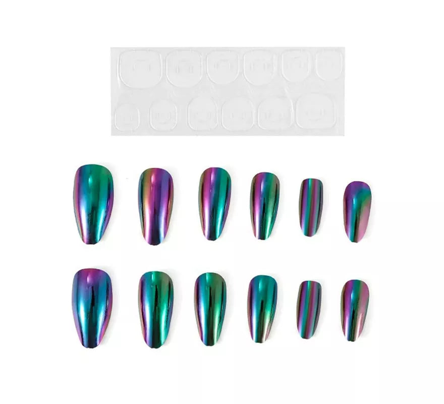 Translation missing: en.Pack de 13 Uñas Autoadhesivas Holo moradas