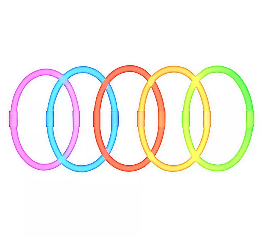 Pack de 15 Pulseras de Luz Neón