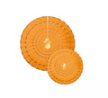 Pack de 2 Abanicos de papel Halloween naranja de 20 y 30 cm