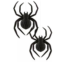 Pack of 2 Paper Spiders of 24x35 cm