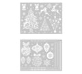Pack de 2 Hojas Electroestáticas Navidad Nevada de 30x40 cm