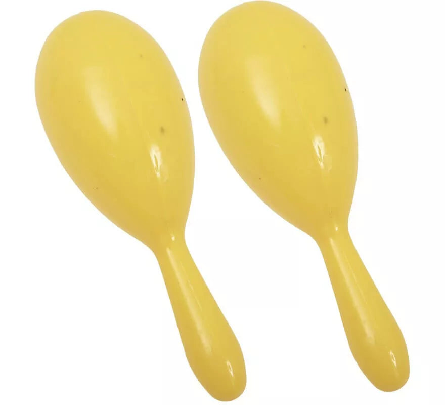 Translation missing: en.Pack de 2 Maracas de Plástico en colores surtidos de 20 cm