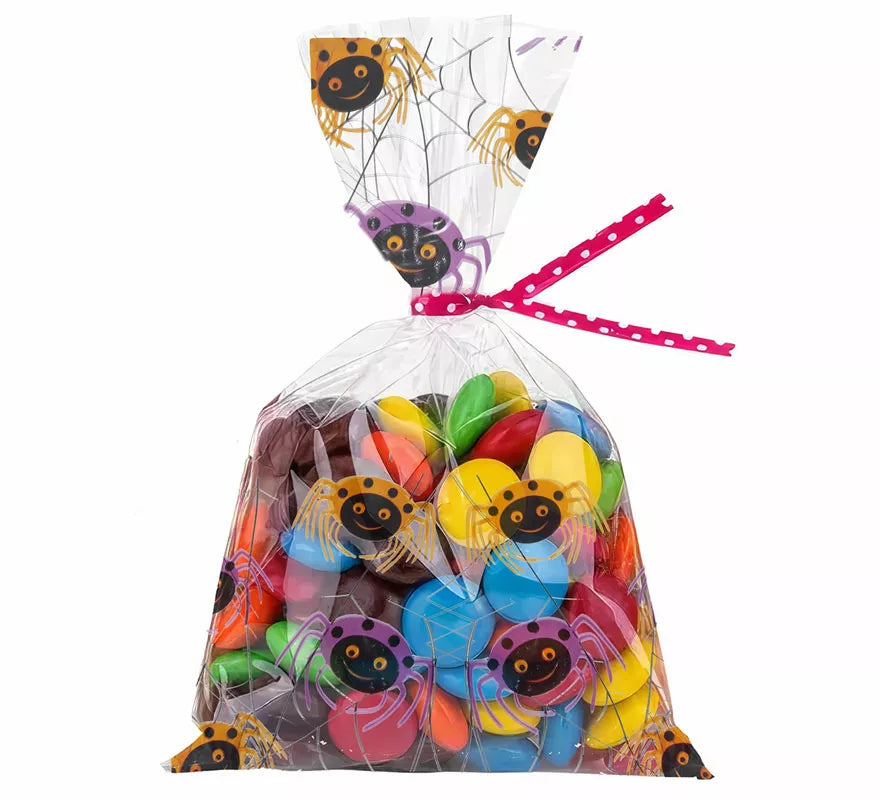 Translation missing: en.Pack de 20 Bolsas Caramelos Arañas de 28X13 cm