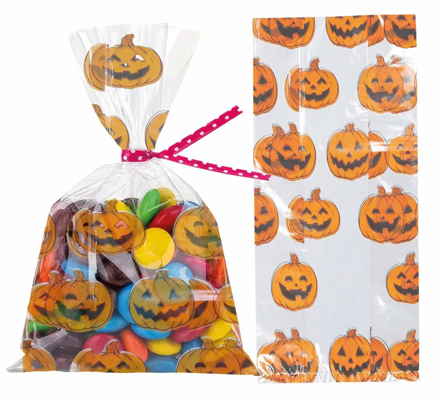 Pack de 20 Bolsas Caramelos Calabazas de 28X13 cm