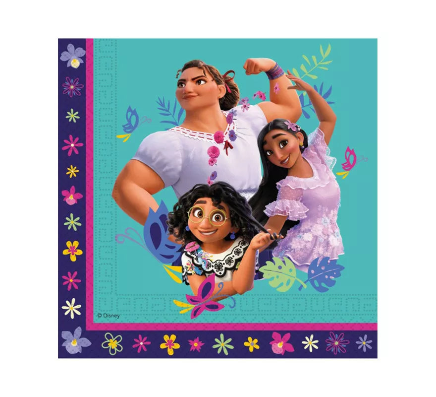 Translation missing: en.Pack de 20 Servilletas de Encanto Disney de Papel de 33 x 33 cm