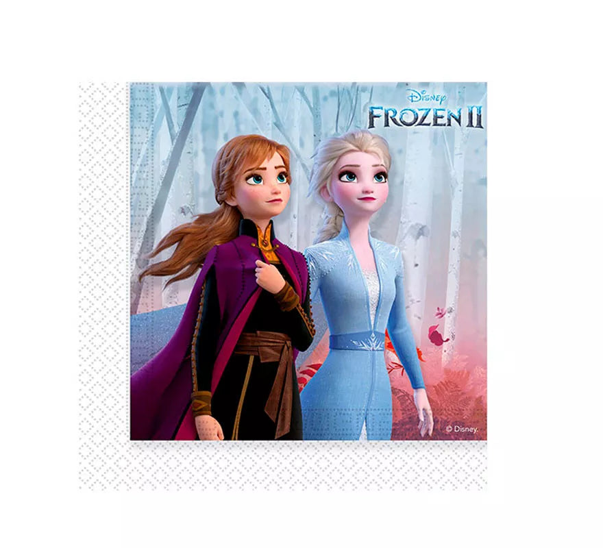Translation missing: en.Pack de 20 Servilletas de Frozen 2 de Papel de 33x33 cm