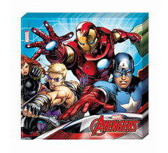 Confezione da 20 tovaglioli di carta The Avengers 33x33 cm