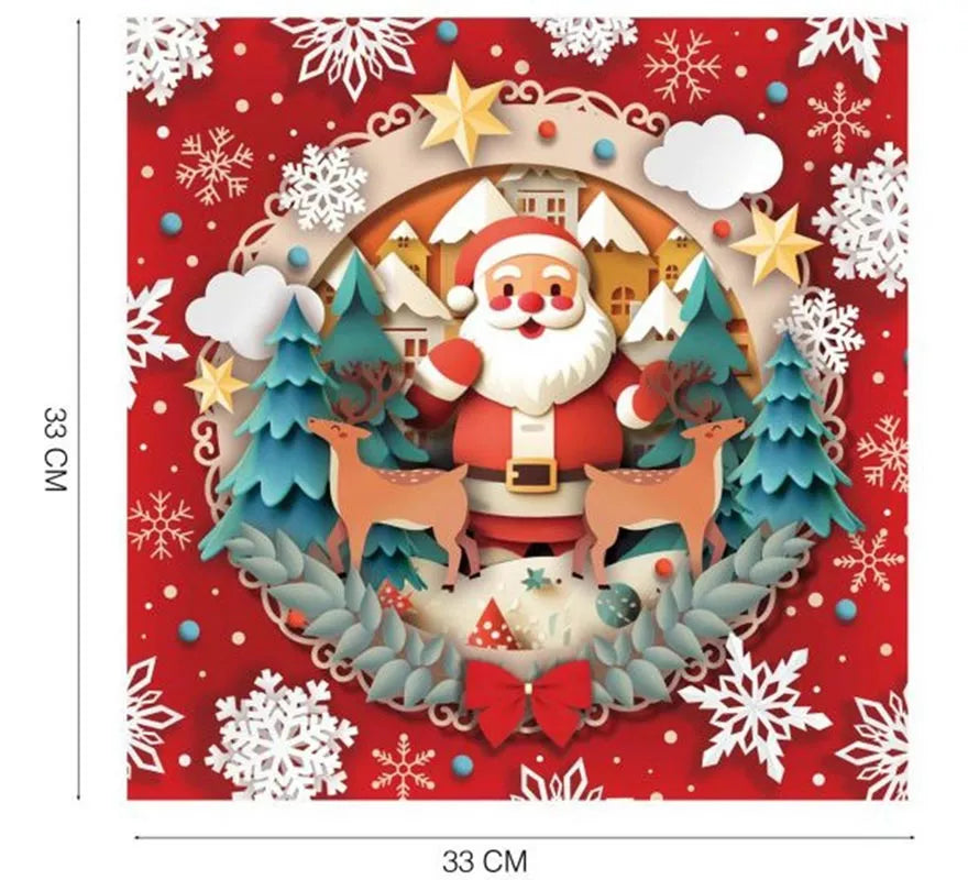 Pack de 20 Servilletas Papá Noel de 33x33 cm