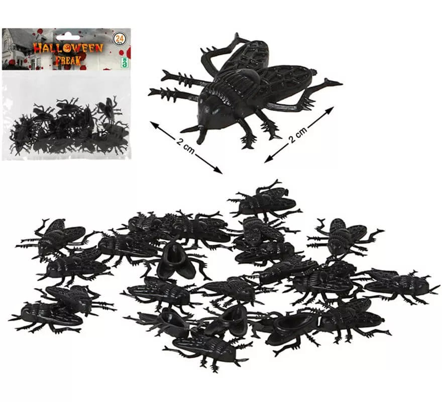 Pack de 24 Moscas 2 cm