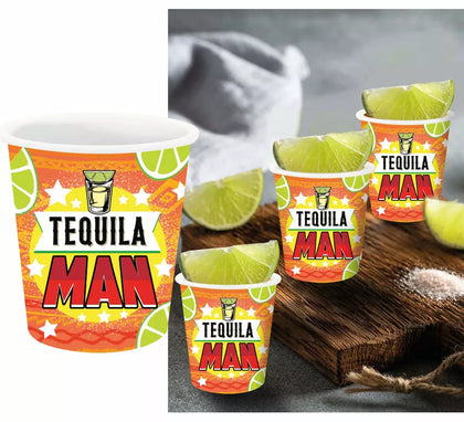Pack de 3 Chupitos Tequila Man de 5x6 cm