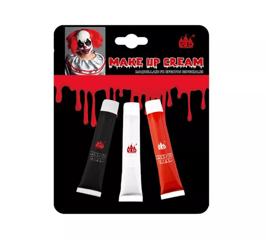 Translation missing: en.Pack de 3 Maquillajes Cream negro, blanco y rojo