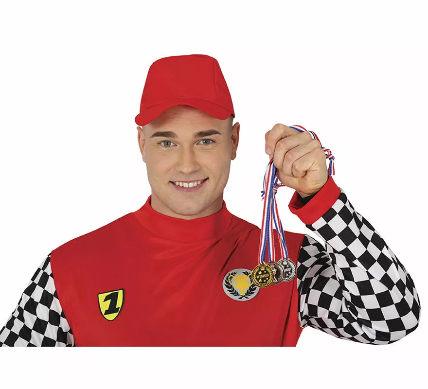 Pack de 3 Medallas: Bronce, plata y dorado de 4 cm