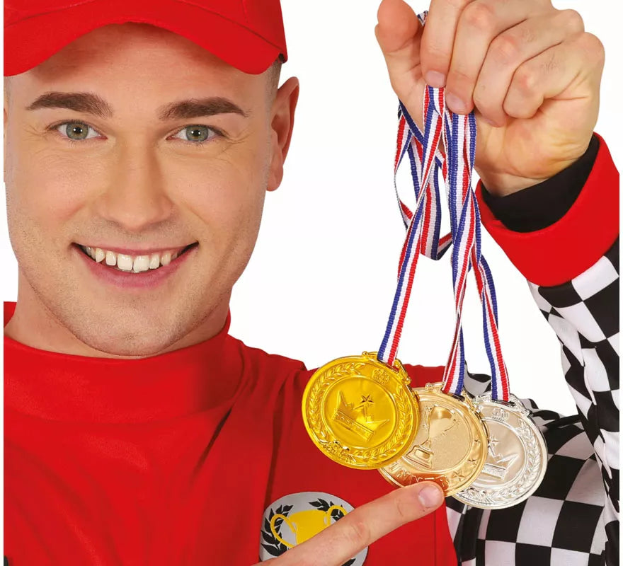 Translation missing: en.Pack de 3 Medallas: Bronce, plata y dorado de 7 cm