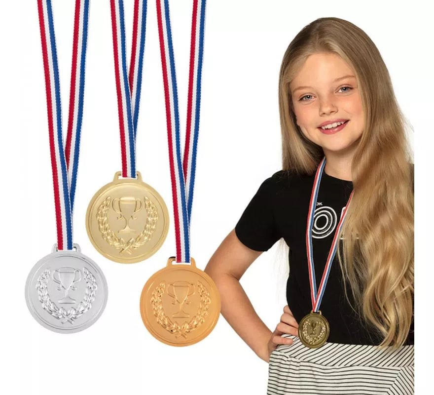 Translation missing: en.Pack de 3 Medallas de plástico con cinta