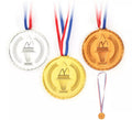 Pack de 3 Medallas Olímpicas con cinta de 40 cm