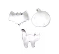 Pack de 3 Moldes de Repostería calabaza, murciélago y gato