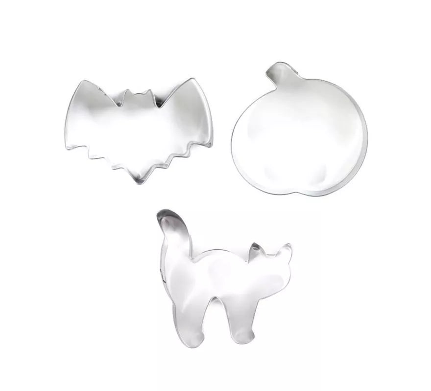 Translation missing: en.Pack de 3 Moldes de Repostería calabaza, murciélago y gato