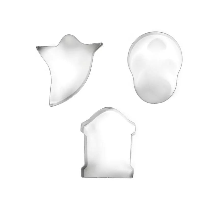 Translation missing: en.Pack de 3 Moldes de Repostería fantasma, calavera y lápida