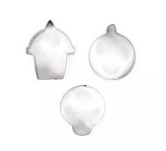 Pack of 3 Pastry Molds Cat, Tombstone and Skull